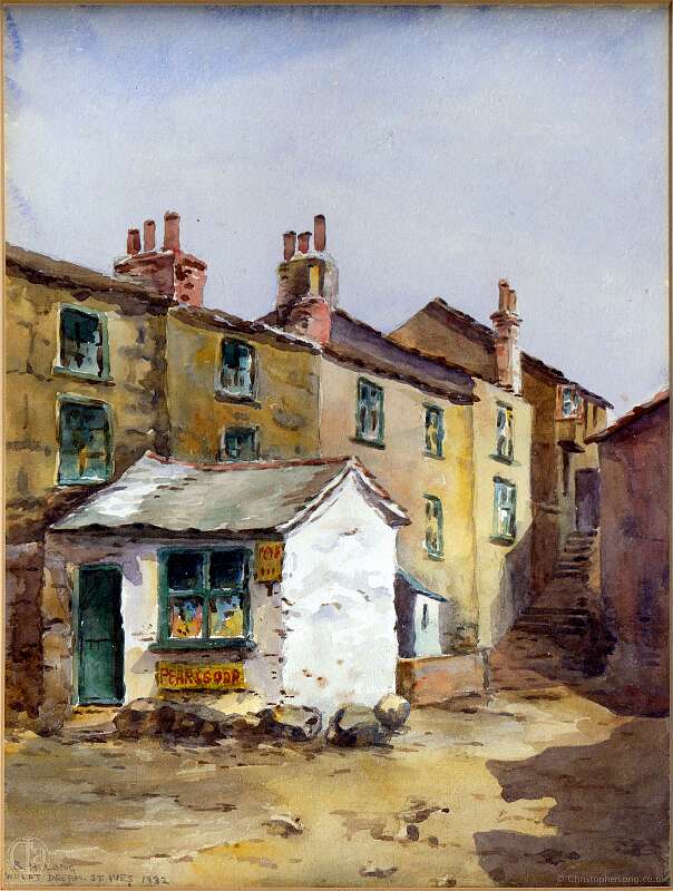 19760000 1932 WHEAL DREAM ST IVES BLANCHE LONG (née Davys) Watercolour from Wildred Long's estate-Edit