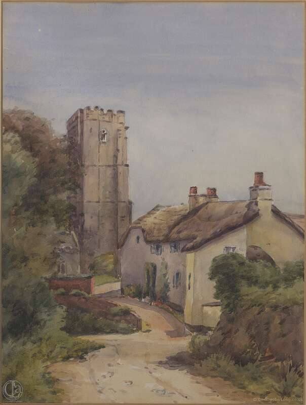DavysBlancheWatercolour1928ChurchCottages