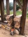 20190429 Crown posts and uprights being prepared 01
