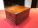 20160300 JOHN HOGBIN'S MAHOGANY LEATHER UPHOLSTERER'S BOX Bought by CAL in 1974 with tools etc 07