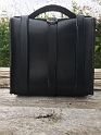 20160823 LEATHER SATCHEL With 8 Studs 3 straps 1 buckle 1 handle for CAL 03
