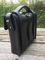20160823 LEATHER SATCHEL With 8 Studs 3 straps 1 buckle 1 handle for CAL 05