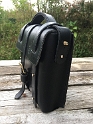 20160823 LEATHER SATCHEL With 8 Studs 3 straps 1 buckle 1 handle for CAL 08