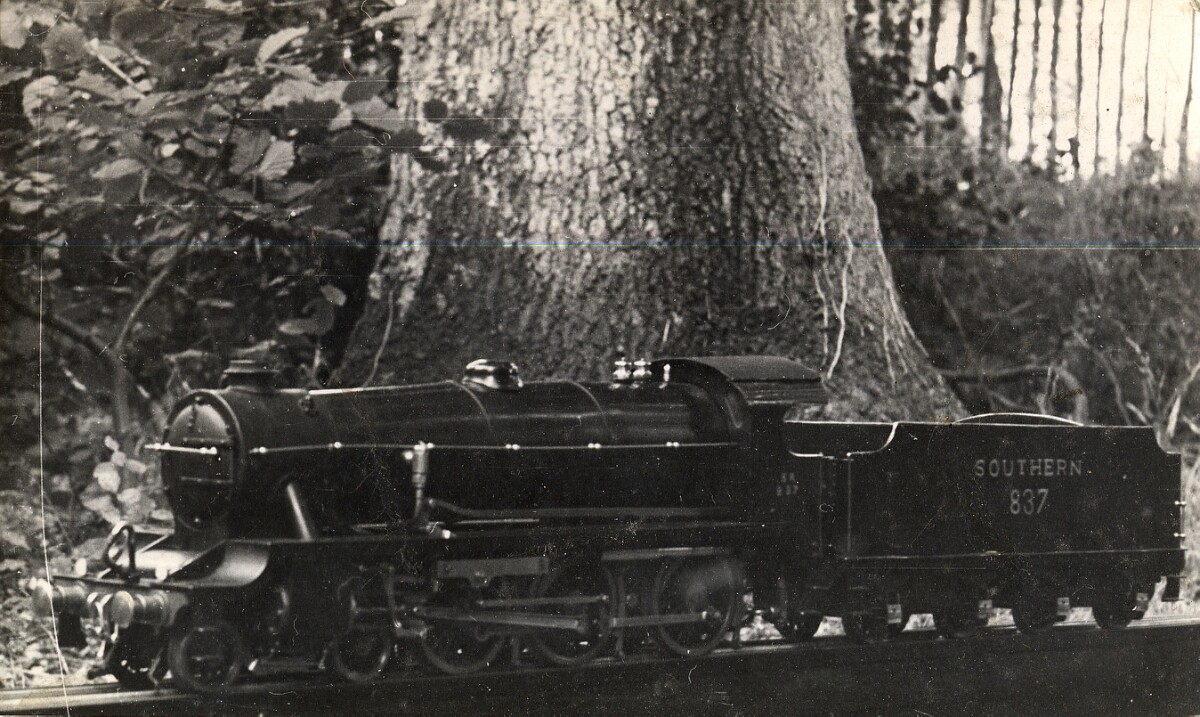 19500000s G S LONG Southern Lord Nelson 837 on Broadstone Track