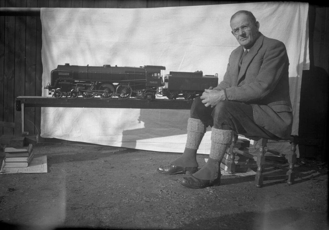19500000s G. S. LONG with Locomotive 'Britannia' 4-6-0 70000
