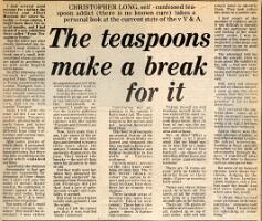 19790105 TEASPOONS BREAK 'linen smocks English 19th century' KNP