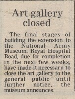 19791130 NATIONAL ARMY MUSEUM CLOSED CN