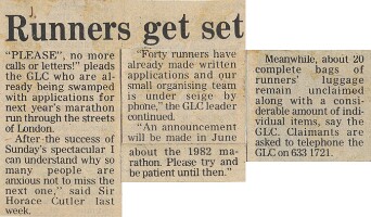 19810410 LONDON MARATHON 40 RUNNERS CN