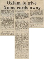 19811127 OXFAM CHRISTMAS CARDS CN