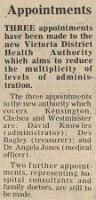 19811225 HEALTH AUTHORITY APPOINTMENTS CN
