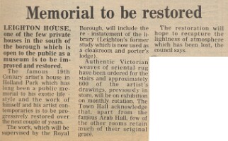 19811225 LEIGHTON HOUSE RESTORATION CN