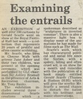 19830318 CARTOONIST GERALD SCARFE ROYAL FESTIVAL HALL EXHIBITION CN