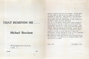 19830400 THAT REMINDS ME Beecham