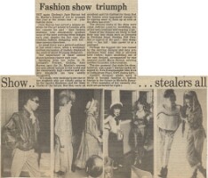 19830617 ST MARTINS SCHOOL OF ART FASHION SHOW JANE LADY BARRAN MARIE HERNOT AIKO Friends of CAL CN