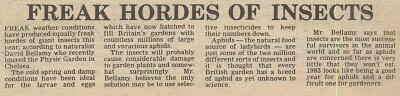 19830624 INSECTS AND DAVID BELLANY AT CHELSEA PHYSIC GARDEN CN