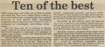 19830701 GUIDE DOGS FOR BLIND TRAIN FOR LONDON CN