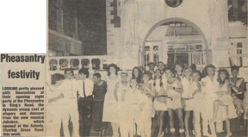 19830722 CAST OF JUKEBOX THE PHEASANTRY CN