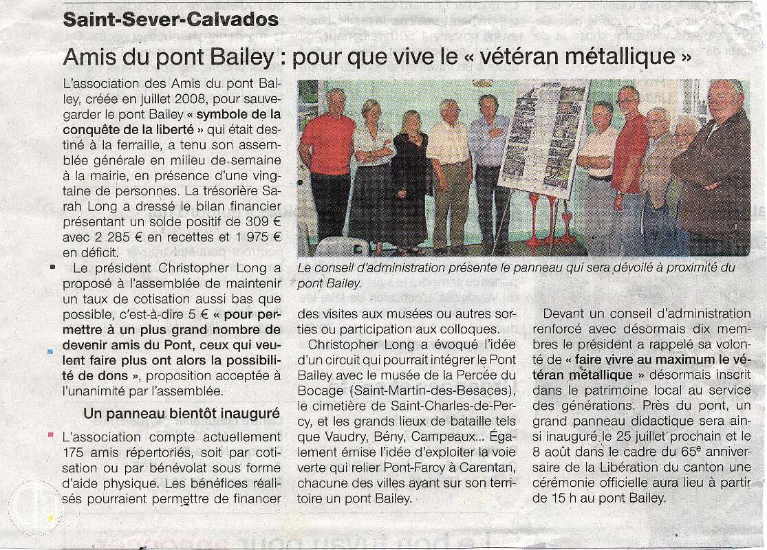 20090722 BAILEY BRIDGE AGM PANEL Ouest-France OF