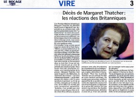 20130412 DEATH OF MARGARET THATCHER CAL Comment LML